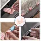 Detailed front view of bed sheet holder clip with strong grip