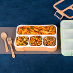 Compartmentalized lunch box designed for organized meal storage