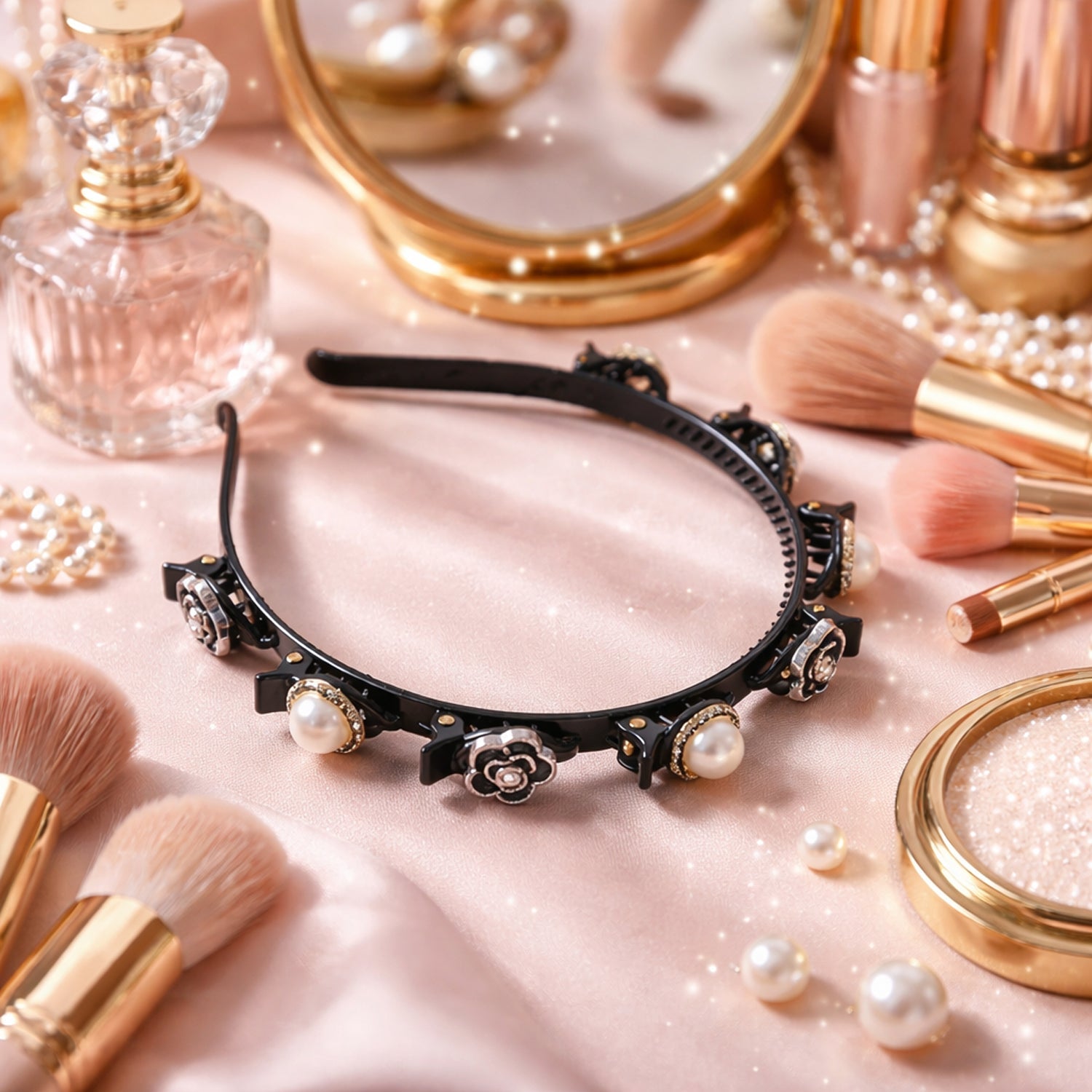 Stylish pearl hair band for daily wear and parties