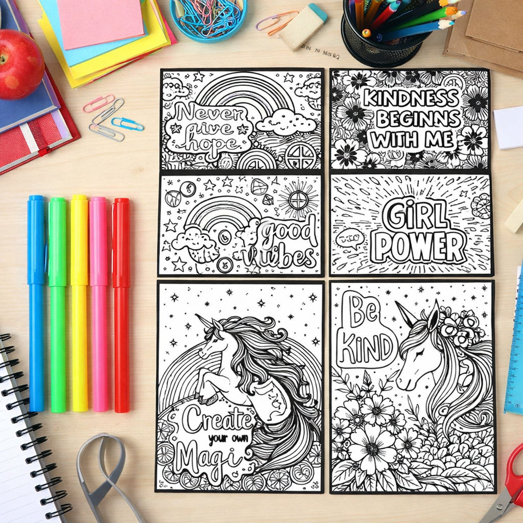 Kids colouring poster from Creative Kids Colouring & Activity Poster Set