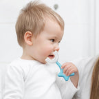 The soft silicone head of the Kids U-Shape Toothbrush, ensuring a gentle kids toothbrush experience.