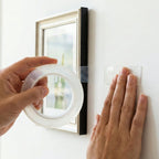 Nano gel adhesive transparent tape stick-on roll for organization