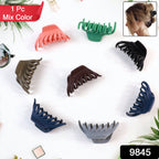 Matte plastic hair clamp barrette clip in simple elegant design