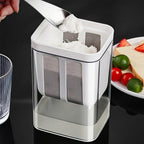 Front view of 2-in-1 yogurt strainer with storage container 1100ml capacity