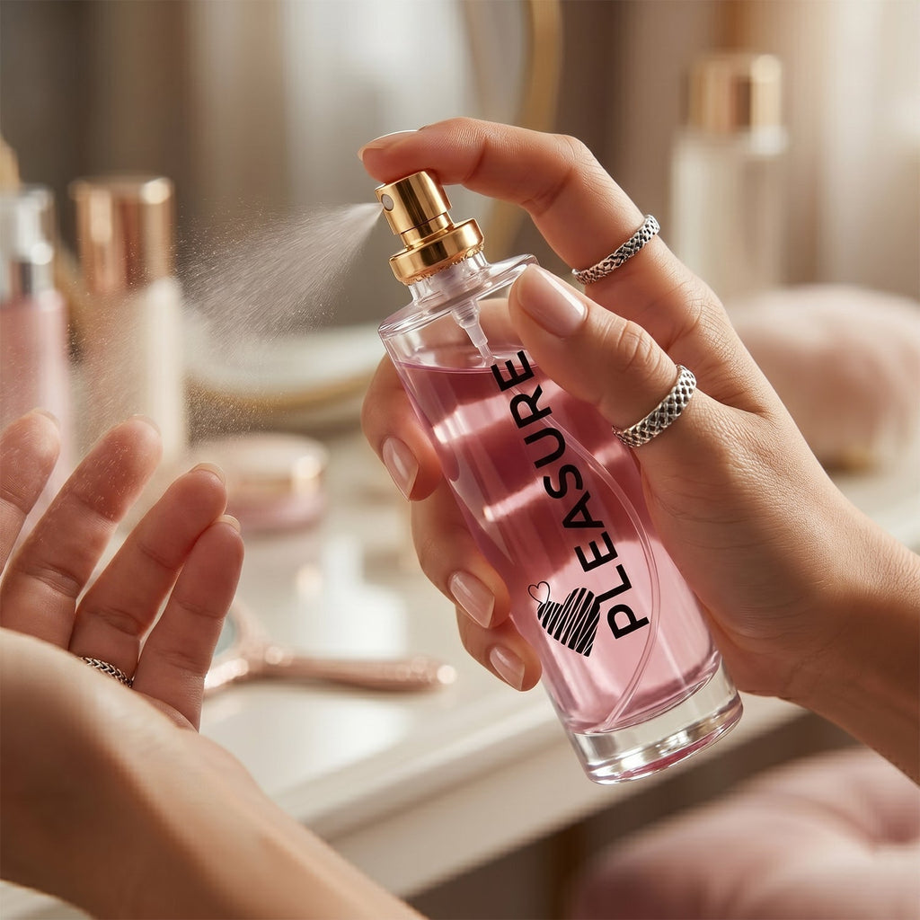 Pink floral Pleasure perfume for women