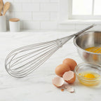 Manual whisk egg beater with balloon wires for easy mixing