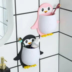 VoltDesk Penguin wall organizer showing scratch-resistant matte finish