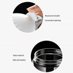 Pickle container set with ergonomic handles and secure lids on sturdy tray