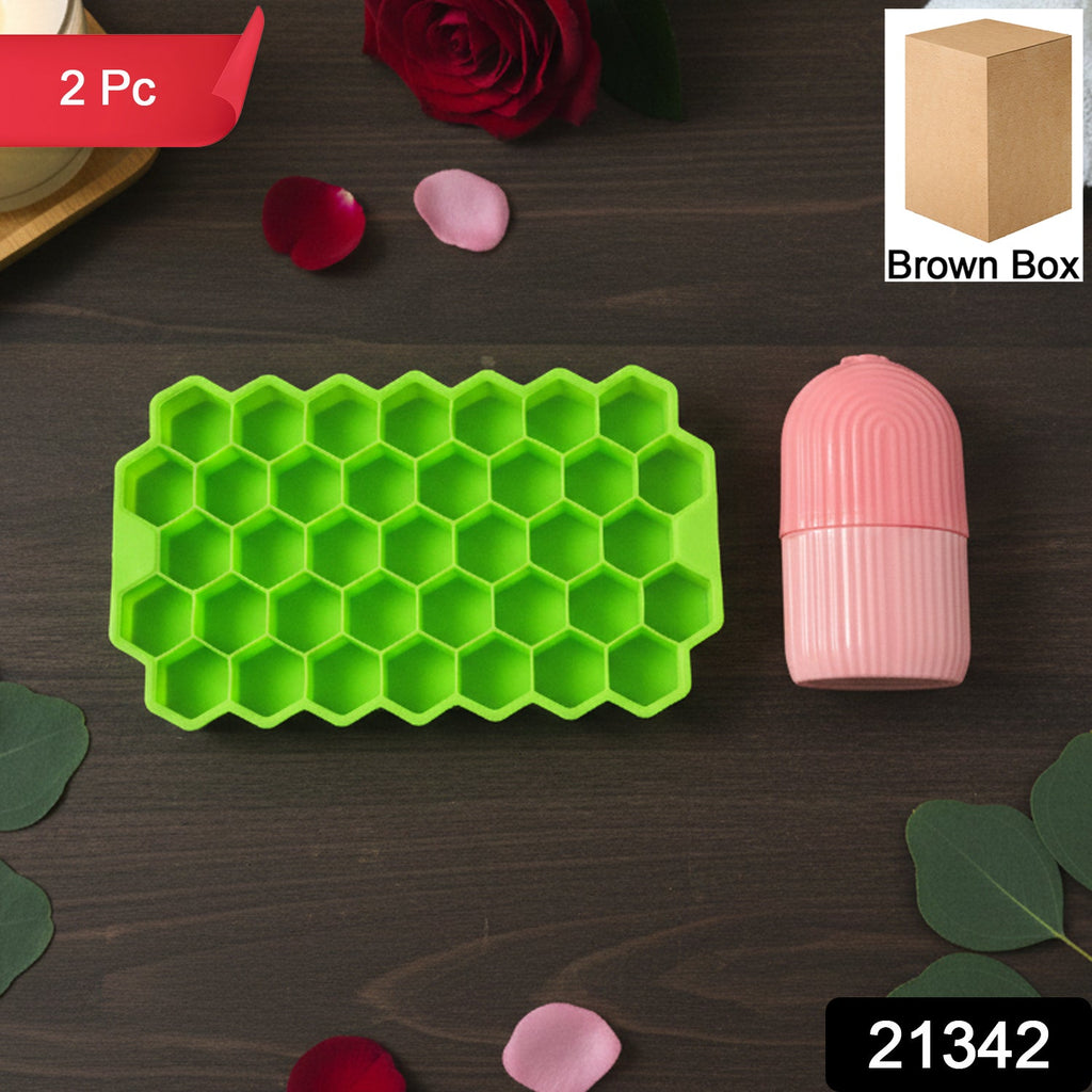 Honeycomb design ice cube tray ideal for making ice cubes for face roller