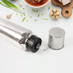 Precision stainless steel oil dispenser 750ml with drip-free pouring