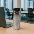 Durable fitness shaker bottle made of stainless steel