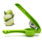 The complete Quickslice 2-in-1 lemon squeezer and bottle opener from a top angle.