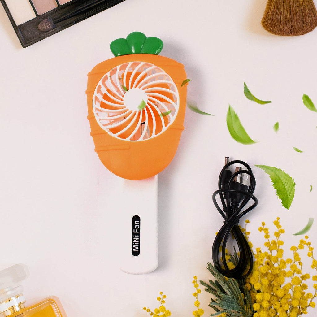Foldable handheld mini USB fan designed for easy portability and cooling