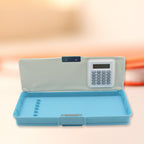 Double-sided geometry box featuring a calculator, perfect for school art and math.