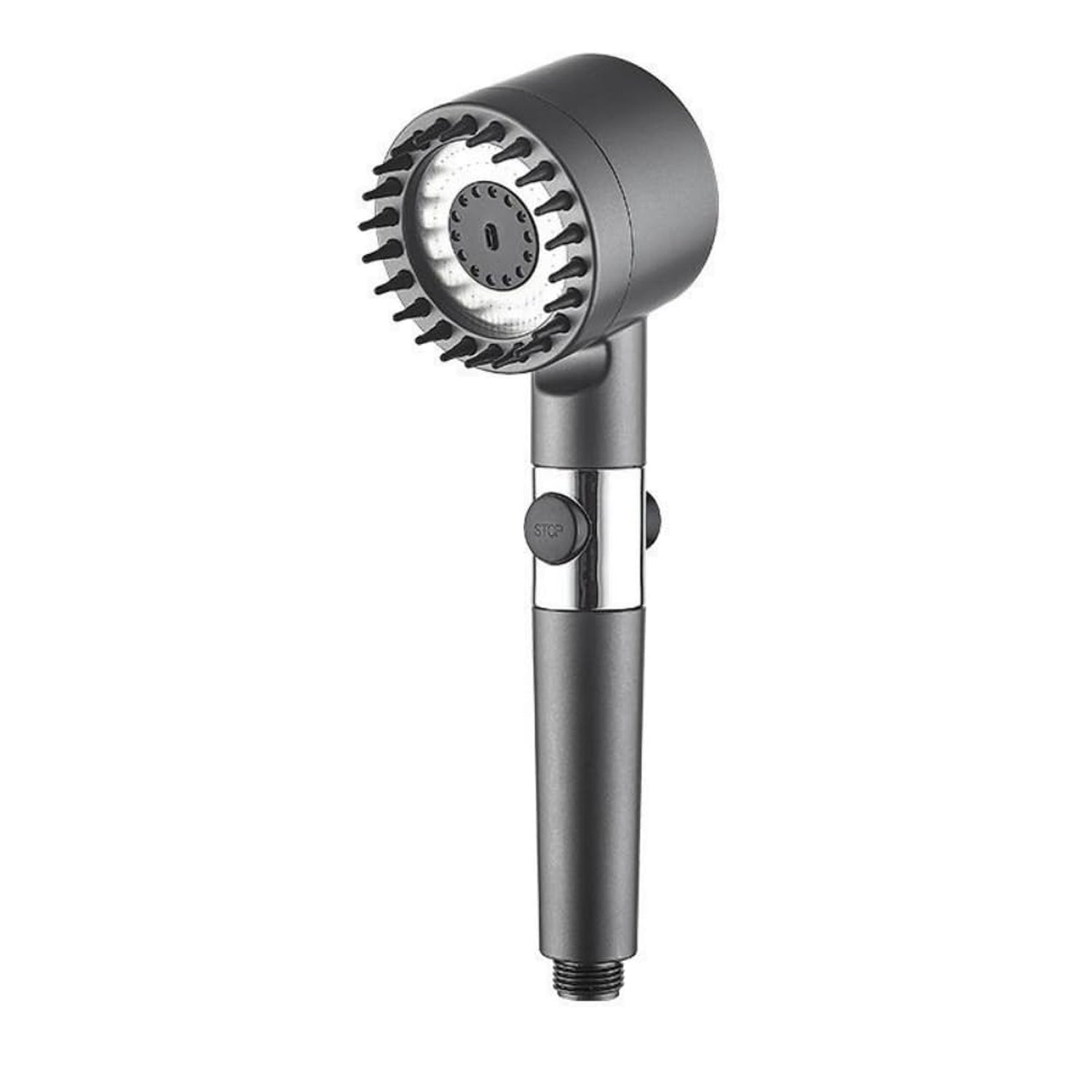 Close-up of the High-Pressure Shower Filter Head for a powerful rinse.