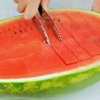 Smart kitchen gadget for quick and easy fruit slicing, minimizing waste.