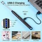 Charging port of rechargeable electric arc lighter with USB Type-C cable