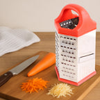 Supermom kitchen box grater made of stainless steel with food-safe plastic accents