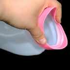 JourneyMate female urinal demonstrating its 1000ml capacity, ideal as a bedside toilet.