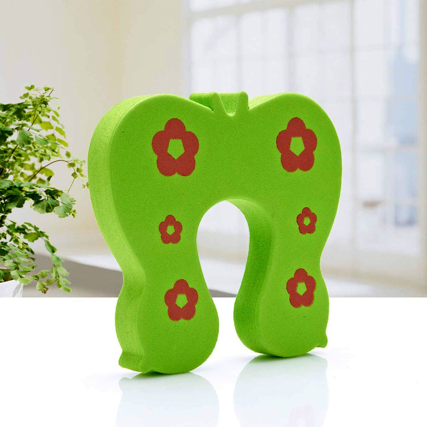Soft animal-themed door guard for kids, ensuring child door safety.