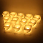Battery powered square shape LED tealight candles for safe indoor decoration
