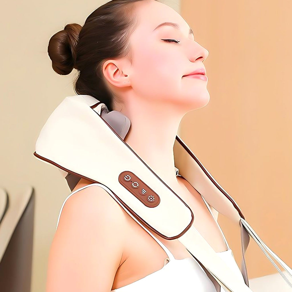 Close-up of soft ergonomic cushion on Neck & Shoulder Massager Belt