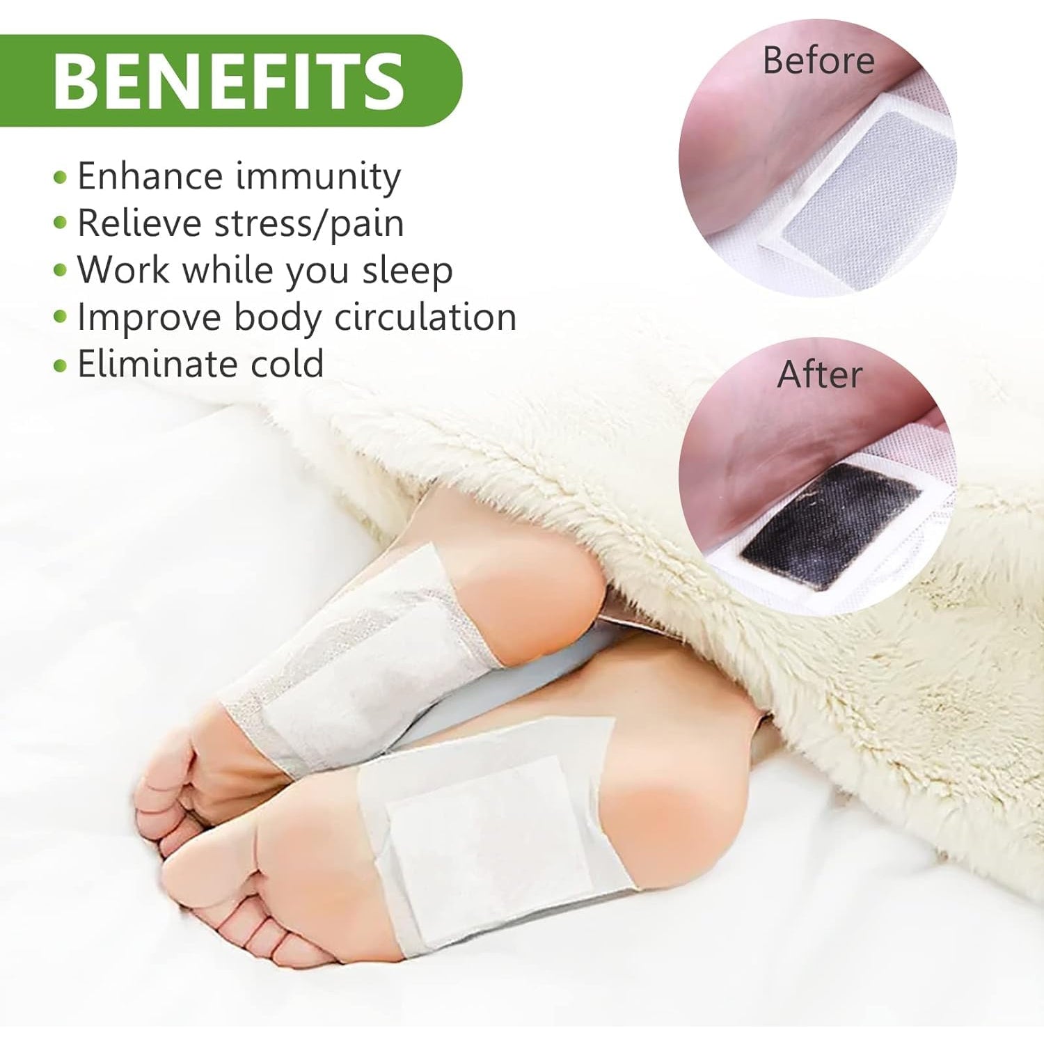 Instructions on how to apply Kinoki Detox Foot Pads for effective detoxification.