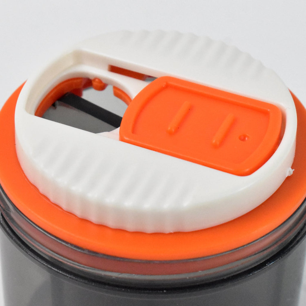 Compact plastic pill box organizer with large pill compartments