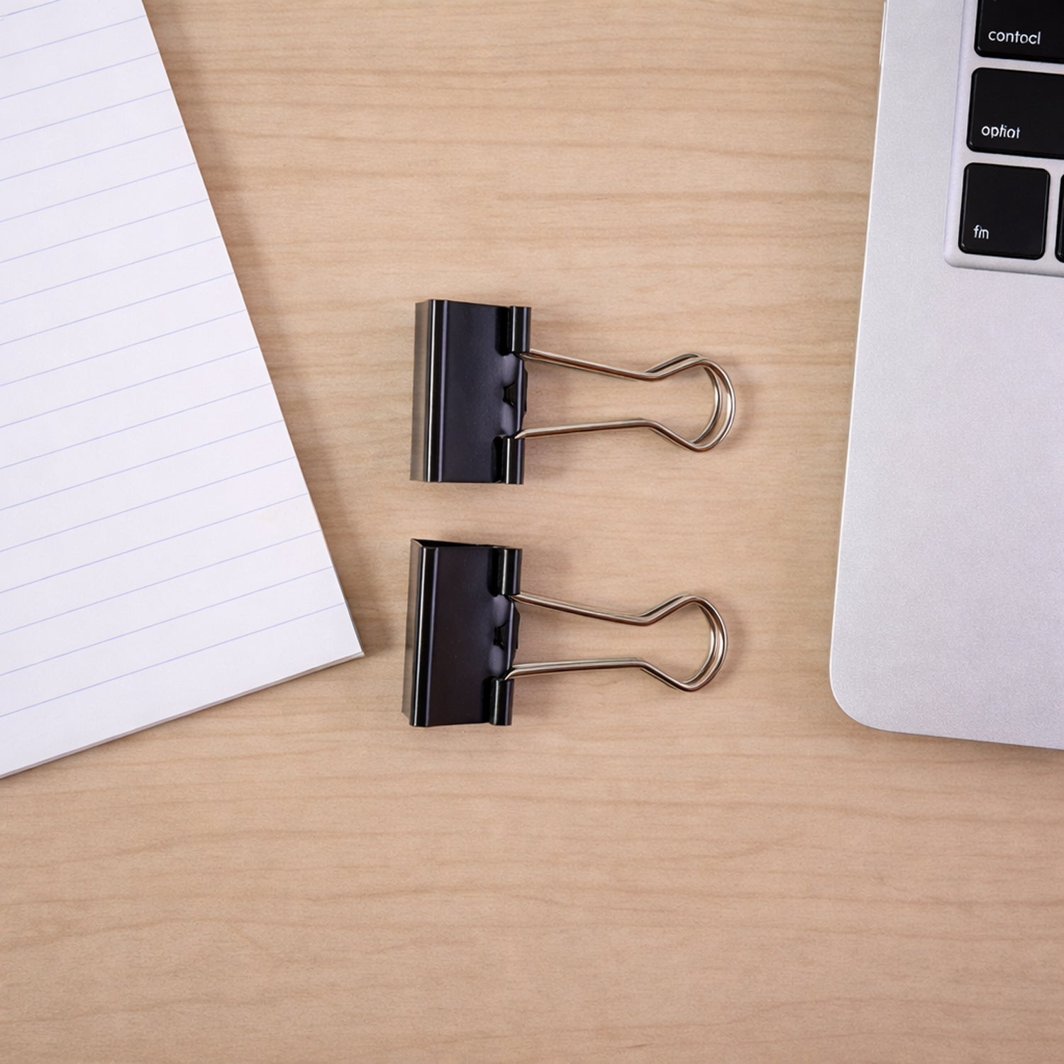 Metal binder clip paper holder securely holding documents
