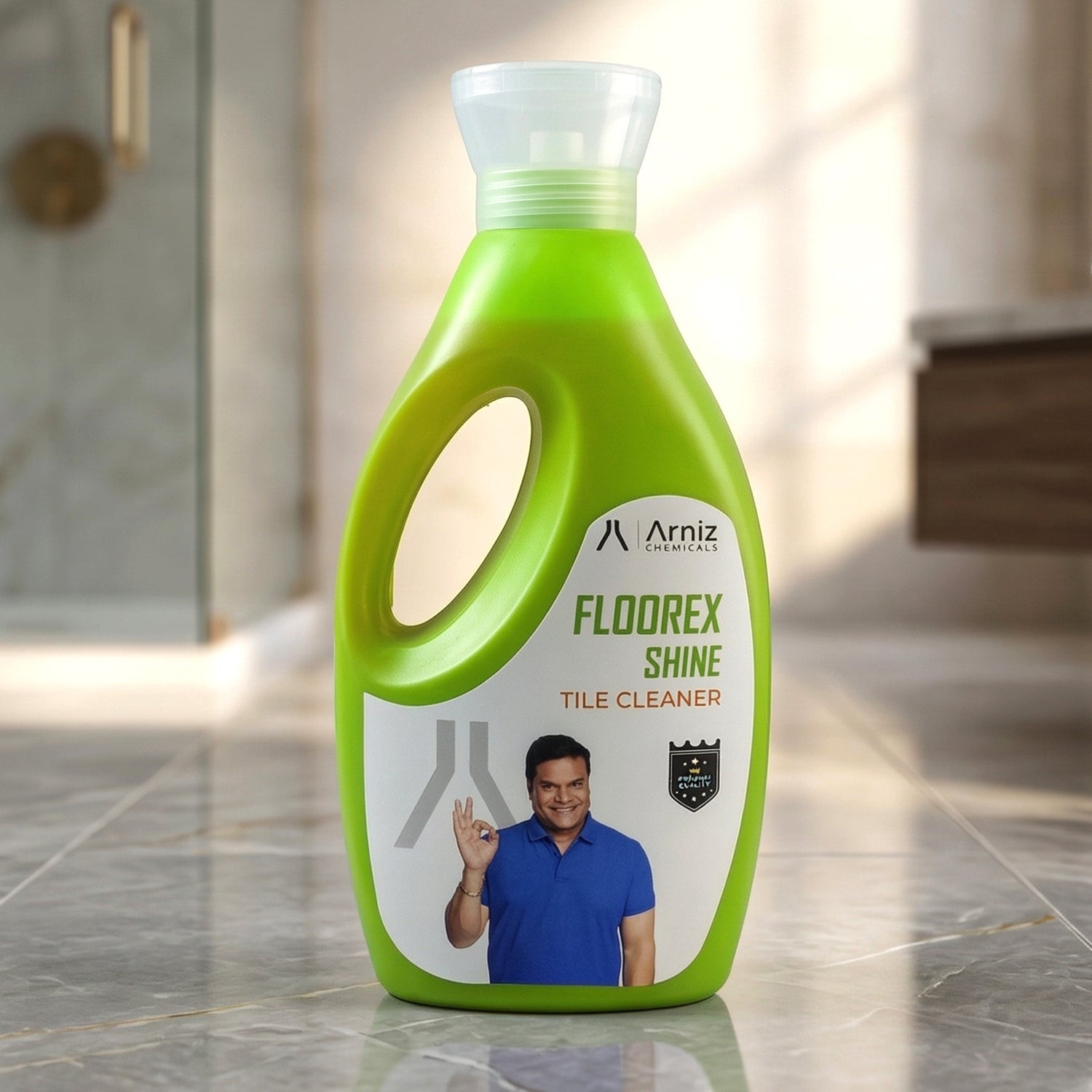 Marble and tile surface cleaner with stain removal