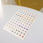 Colorful switch icon sticker sheet for organizing home electrical switches