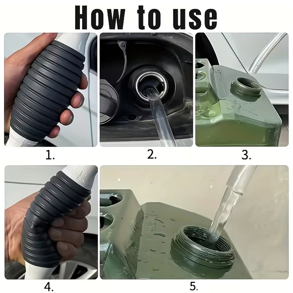 Complete manual liquid transfer pump set for fuel and water