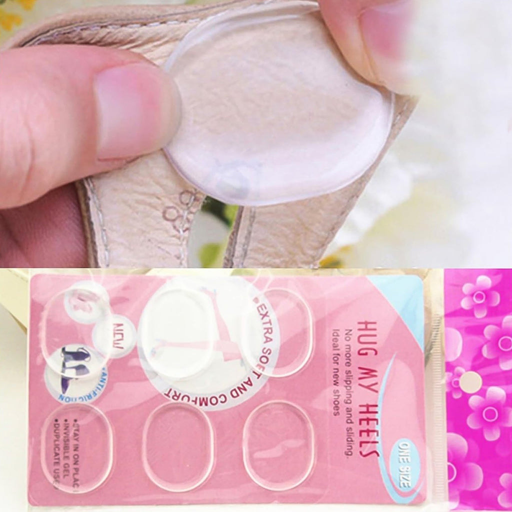 Sole relief silicone shoe cushioning pads offering soft support