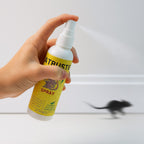 Herbal rodent guard in convenient spray bottle