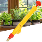 Side view of the ergonomic handheld garden sprayer in use.