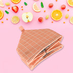 Close-up of the durable polyester and aluminum foil material of the Foldable Food Cover.