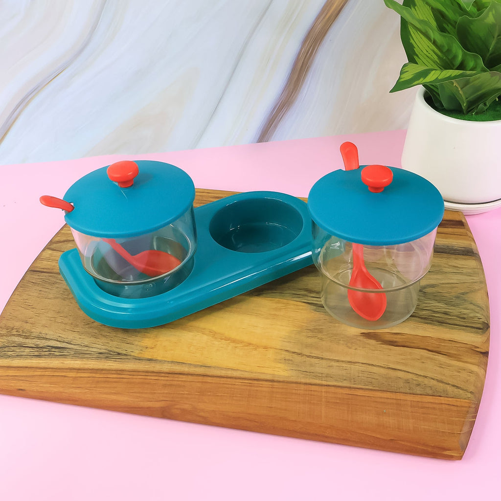 Clear multipurpose containers for spices and condiments storage