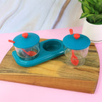 Clear multipurpose containers for spices and condiments storage