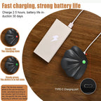 Motion activated shell-shaped lamp providing eye-comfort illumination