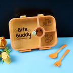 Multi-compartment BPA-free plastic lunch box for organized lunches