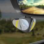 Diagram illustrating 360-degree adjustable rotation of the car blind spot mirror