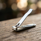 Compact and travel-friendly stainless steel nail clippers for grooming
