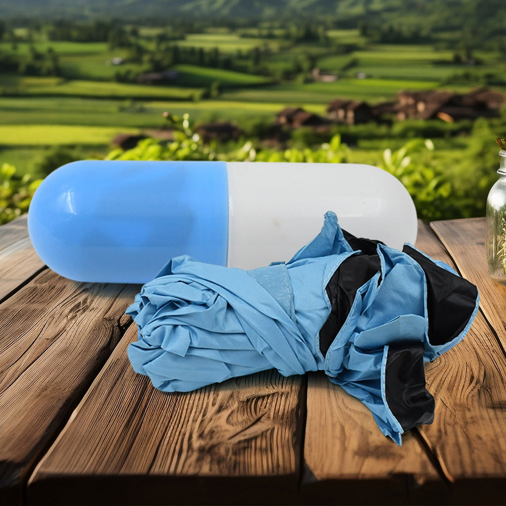The sturdy canopy of the windproof 5-Fold Umbrella, showcasing its durable construction.