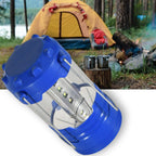 Detailed angled shot of the robust outdoor camping lantern.