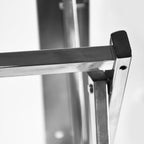 Compact stainless steel fold wall hanger for drying clothes