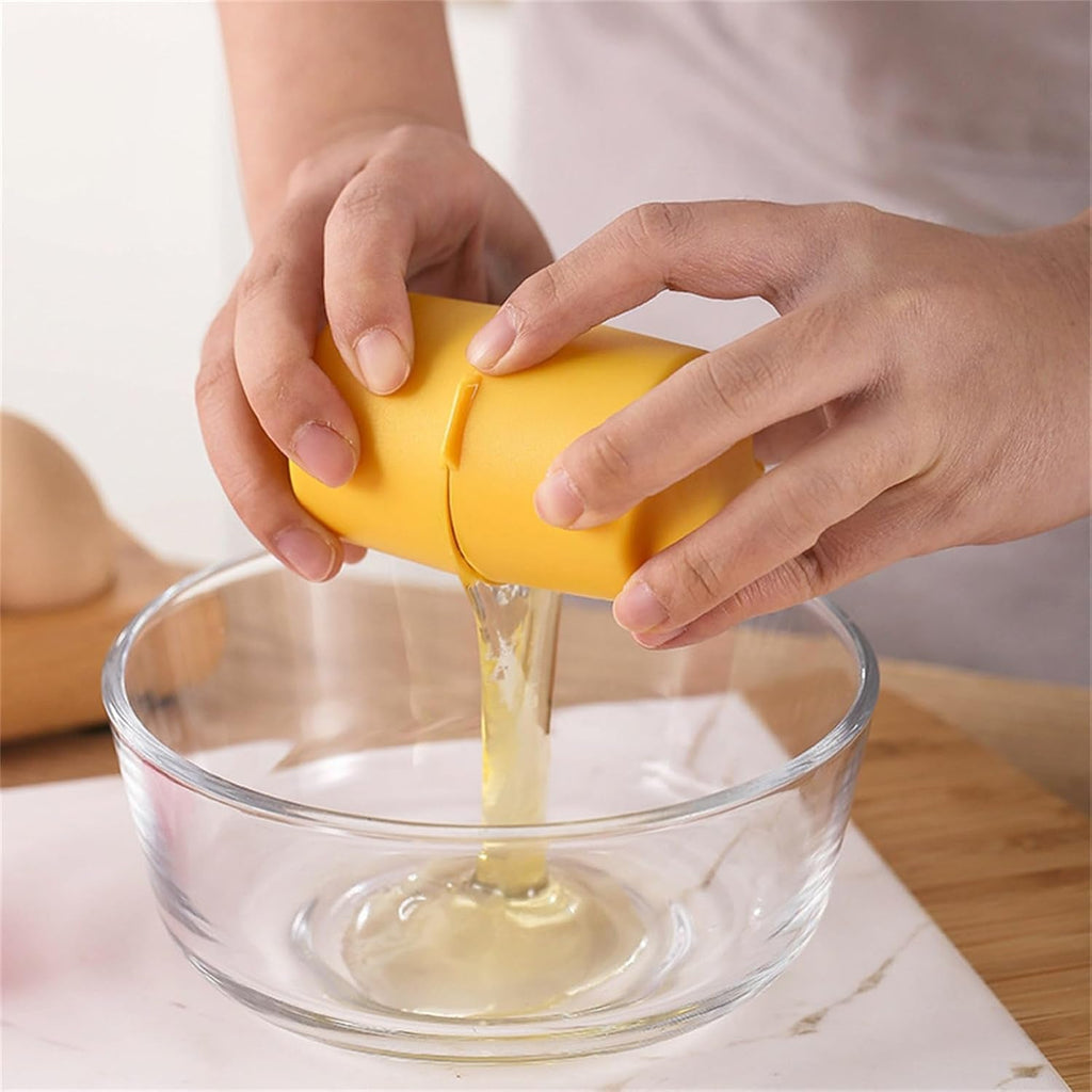 Multifunctional Egg Shell Opener demonstrating its compact and ergonomic design.