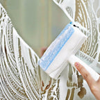 Overview of the 2-in-1 glass cleaner and brush, highlighting its dual functionality.