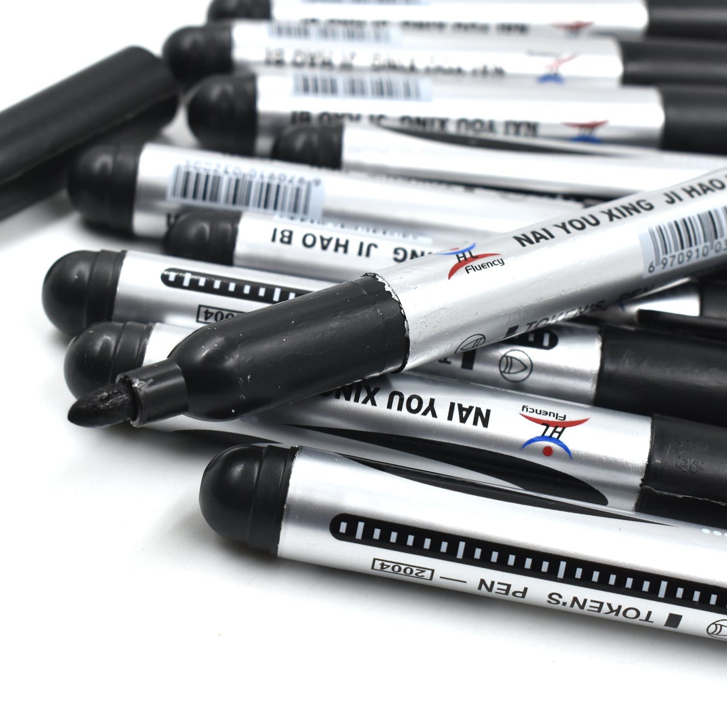 InkGlow Permanent Black Markers ideal for official document marking.