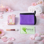 4 in 1 Beauty Care Gift Set showing makeup remover, cleansing cloth, brush and storage pouch