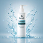 Shampoo bottle with D-Panthenol for soft, shiny, and manageable hair